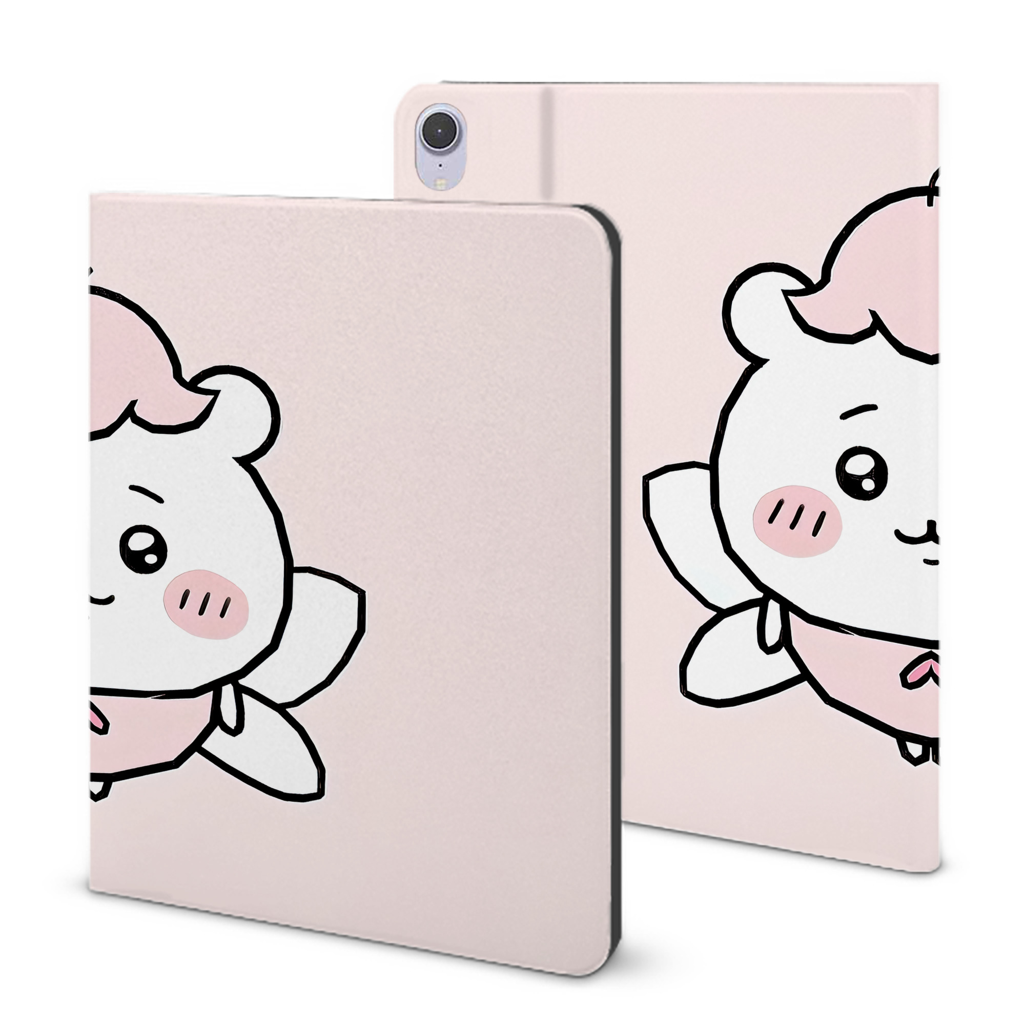 （画像用） ちいかわ Chii-kawa IPad ケース ブック型 PUレザー TPU 耐衝撃 軽量 薄型 ペン収納なし 全面保護 IPad 各モデル対応